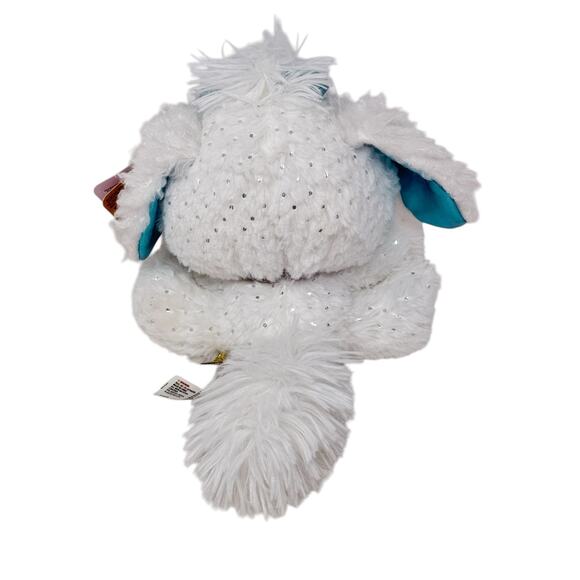 GUND Plushes Pets Bianca Blings White Silver Sparkles Plush Stuffed Animal Toy - Picture 7 of 10